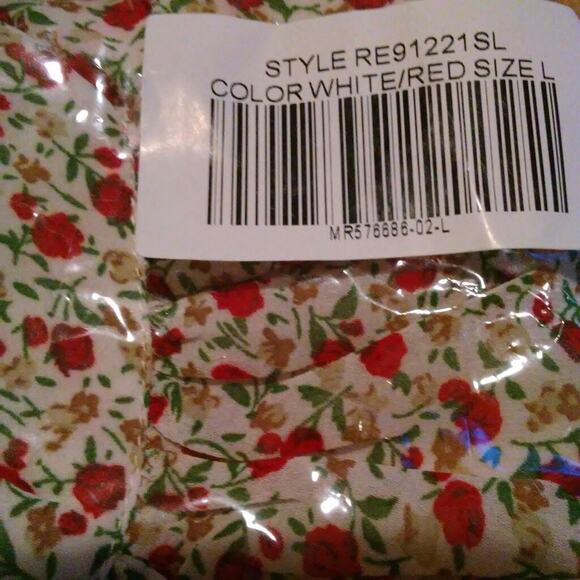 NWT Lulu's Love Grows Bodice Ruffled Floral Print Romper Size  Large - Picture 7 of 9